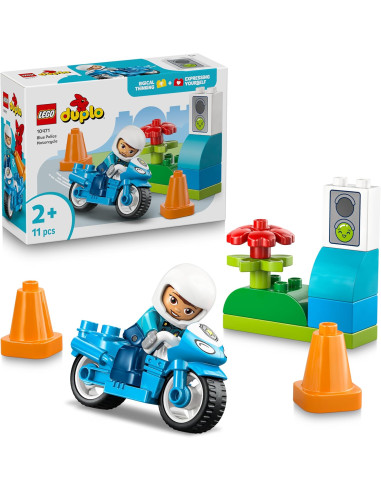 Lego Duplo - Motocicletta Blu della Polizia