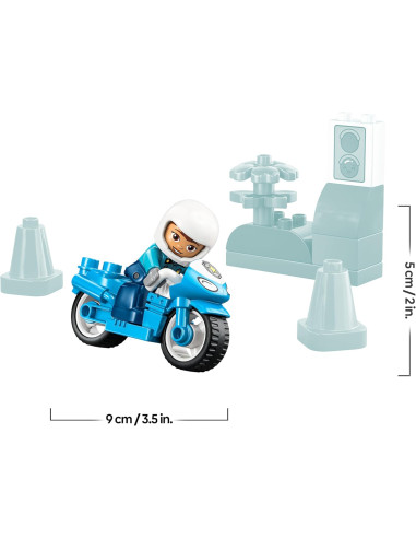 Lego Duplo - Motocicletta Blu della Polizia