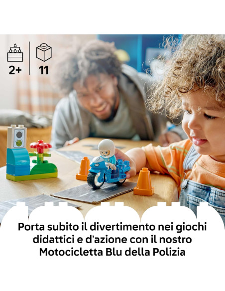 Lego Duplo - Motocicletta Blu della Polizia