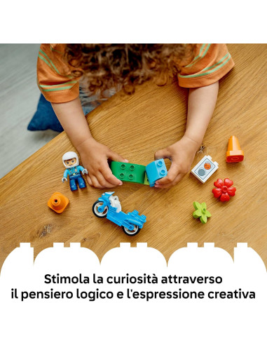 Lego Duplo - Motocicletta Blu della Polizia