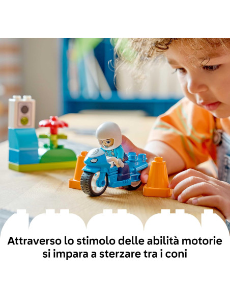 Lego Duplo - Motocicletta Blu della Polizia