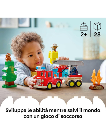 Lego Duplo - Autompompa con manichetta e pompieri