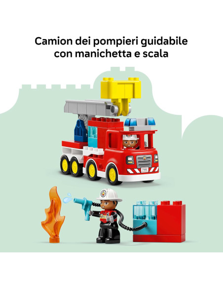 Lego Duplo - Autompompa con manichetta e pompieri