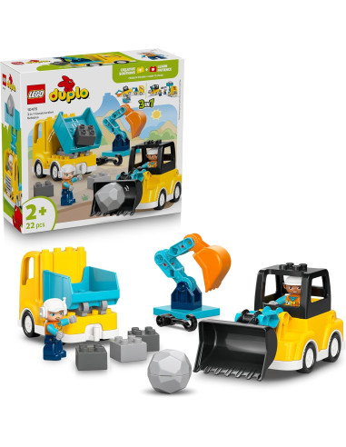 Lego Duplo - Veicoli da cantiere 3 in 1