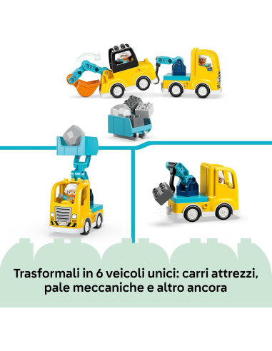Lego Duplo - Veicoli da cantiere 3 in 1