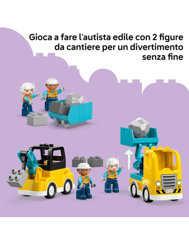 Lego Duplo - Veicoli da cantiere 3 in 1