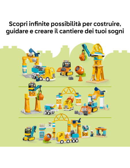 Lego Duplo - Cantiere e veicoli 3 in 1