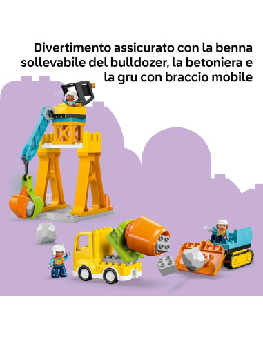 Lego Duplo - Cantiere e veicoli 3 in 1