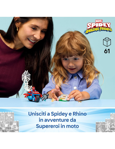 Lego Spidey - Spidey sulla moto contro Rhino
