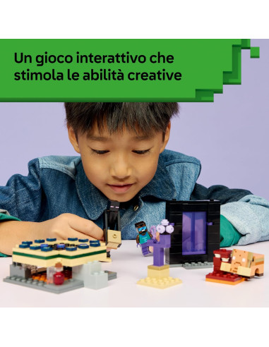 Lego Minecraft - Viaggio nel portale del Nether...