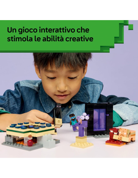 Lego Minecraft - Viaggio nel portale del Nether e dell'End