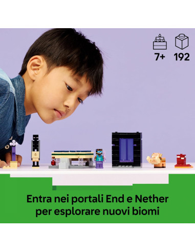 Lego Minecraft - Viaggio nel portale del Nether...
