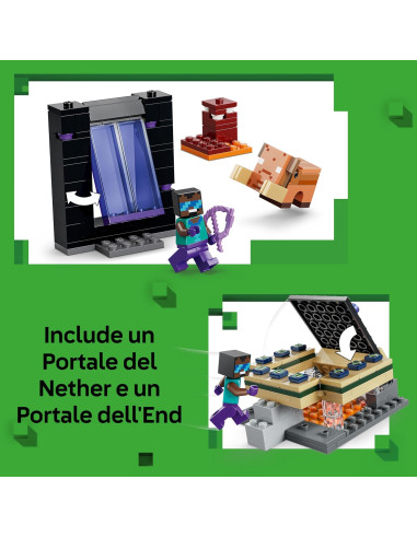 Lego Minecraft - Viaggio nel portale del Nether...
