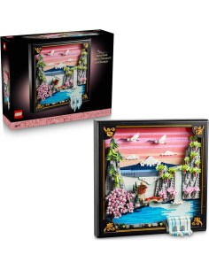 Lego Art - Paesaggio giapponese con ciliegi fioriti
