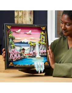 Lego Art - Paesaggio giapponese con ciliegi fioriti 2