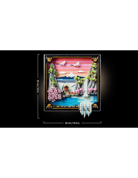 Lego Art - Paesaggio giapponese con ciliegi fioriti