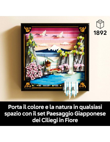 Lego Art - Paesaggio giapponese con ciliegi fioriti