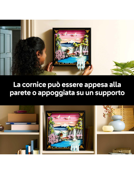 Lego Art - Paesaggio giapponese con ciliegi fioriti
