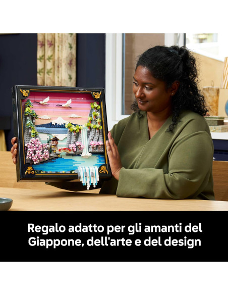 Lego Art - Paesaggio giapponese con ciliegi fioriti