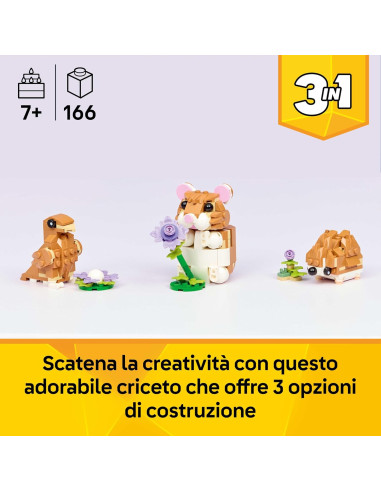 Lego Creator - Simpatico criceto con fiore