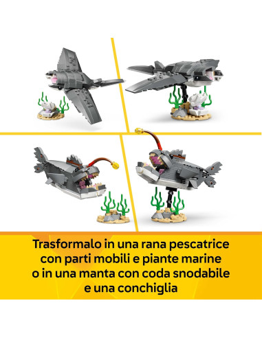 Lego Creator - Squalo con scrigno del tesoro