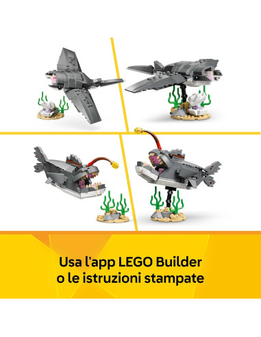 Lego Creator - Squalo con scrigno del tesoro