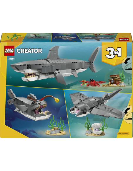 Lego Creator - Squalo con scrigno del tesoro