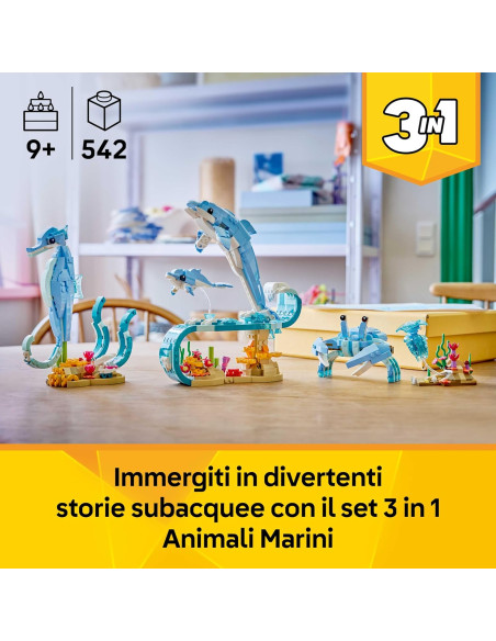 Lego Creator - Animali marini: meravigliosi delfini