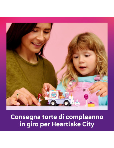 Lego Friends - Auto unicorno per la consegna di torte
