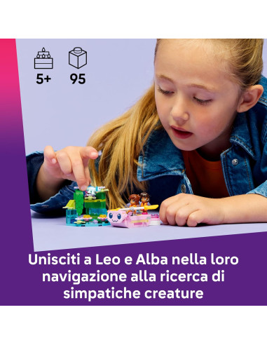 Lego Friends - Barca d'avventura Axolotl