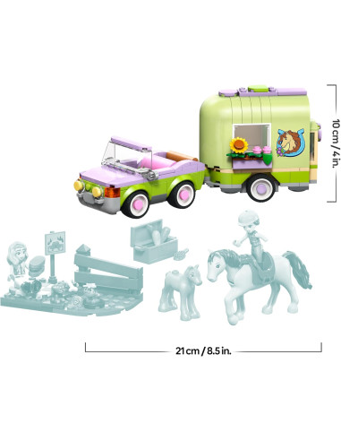Lego Friends - Rimorchio per cavallo e puledro