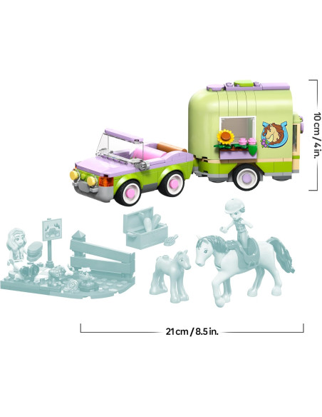 Lego Friends - Rimorchio per cavallo e puledro