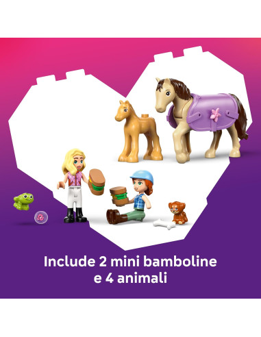 Lego Friends - Rimorchio per cavallo e puledro