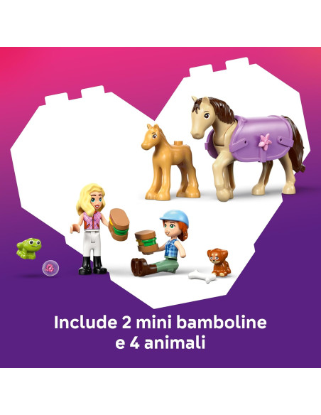 Lego Friends - Rimorchio per cavallo e puledro