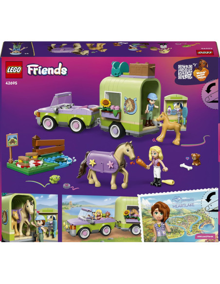 Lego Friends - Rimorchio per cavallo e puledro
