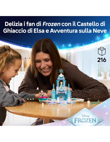 Lego Disney Princess - Castello di ghiaccio di Elsa e avventura sulla neve