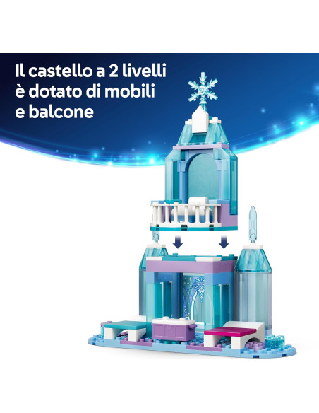 Lego Disney Princess - Castello di ghiaccio di Elsa e avventura sulla neve