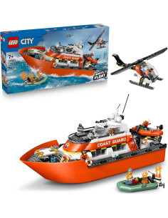 Lego City - Motoscafo di soccorso ed elicottero della...