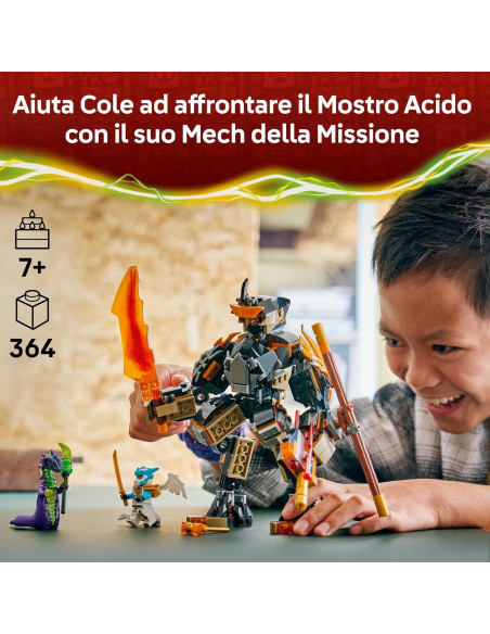 Lego Ninjago - Mech della missione di Cole e drago Zane