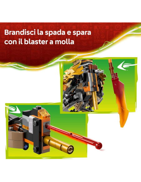 Lego Ninjago - Mech della missione di Cole e drago Zane