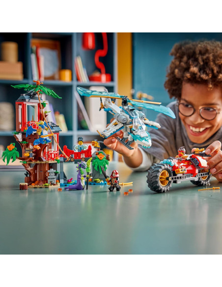 Lego Ninjago - Battaglia alla casa sull'albero con veicolo Ninja