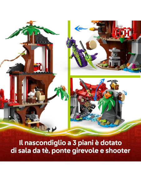 Lego Ninjago - Battaglia alla casa sull'albero con veicolo Ninja