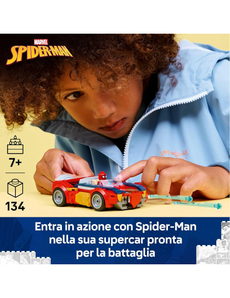 Lego Super Heroes - Auto di Spider-Man vs. Venomized Wolverine