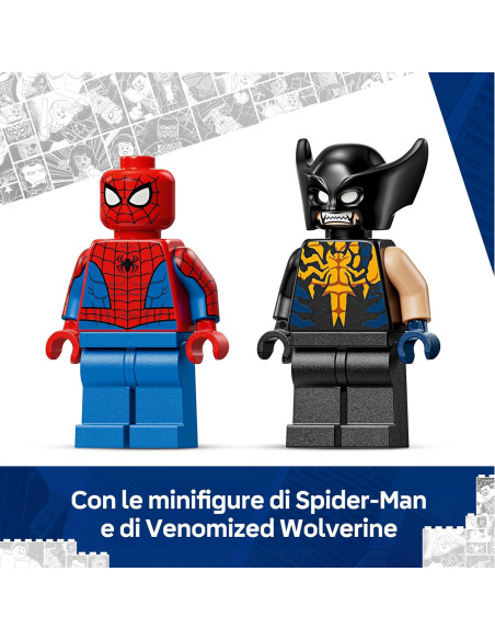 Lego Super Heroes - Auto di Spider-Man vs. Venomized Wolverine