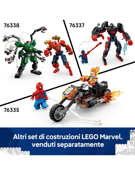 Lego Super Heroes - Auto di Spider-Man vs. Venomized Wolverine