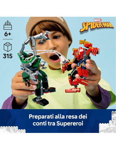 Lego Super Heroes - Battaglia Mech Spiderman vs...