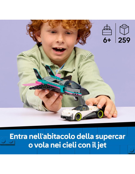 Lego City - Jet Contro Auto Sportiva