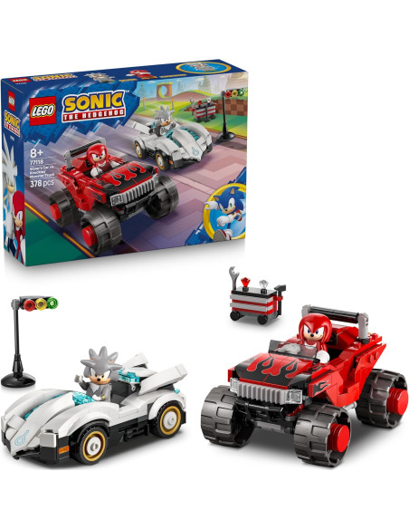 Lego Sonic - Auto di Silver vs Monster Truck di Knuckles 