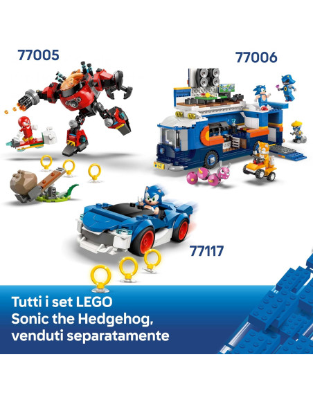 Lego Sonic - Auto di Silver vs Monster Truck di Knuckles 