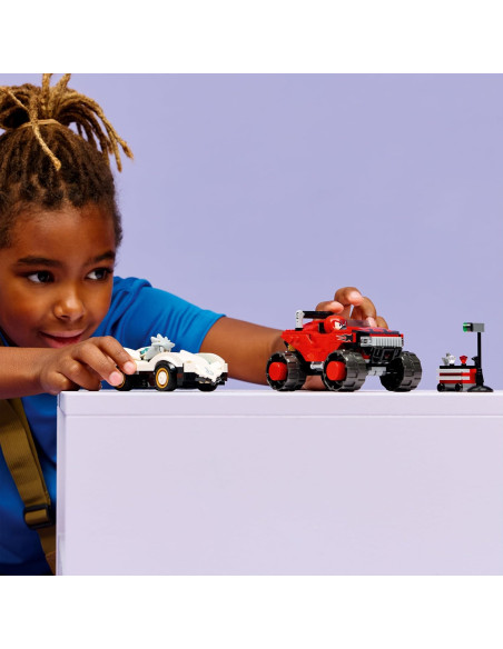 Lego Sonic - Auto di Silver vs Monster Truck di Knuckles 
